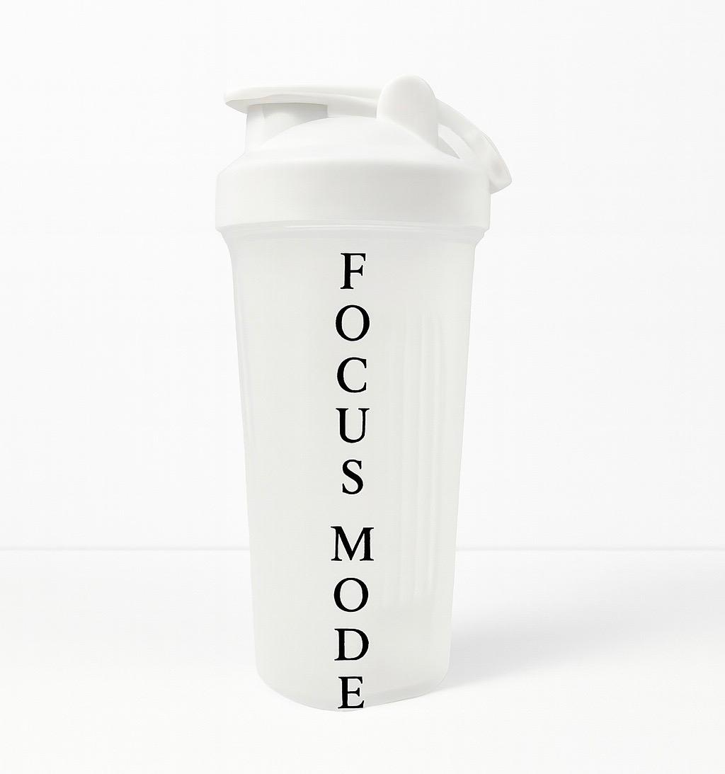 Focus Mode Shaker Bottle — "For High Performers" Protein Shaker